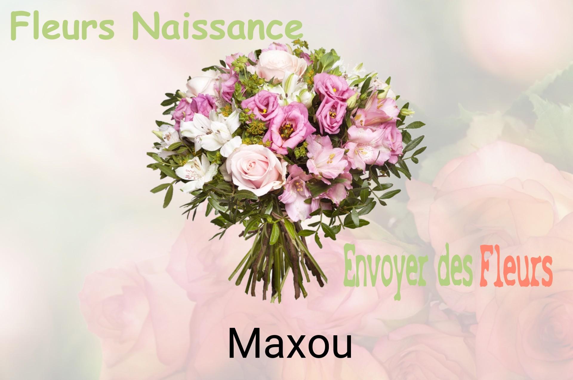Bouquet de fleurs de naissance livré à Maxou